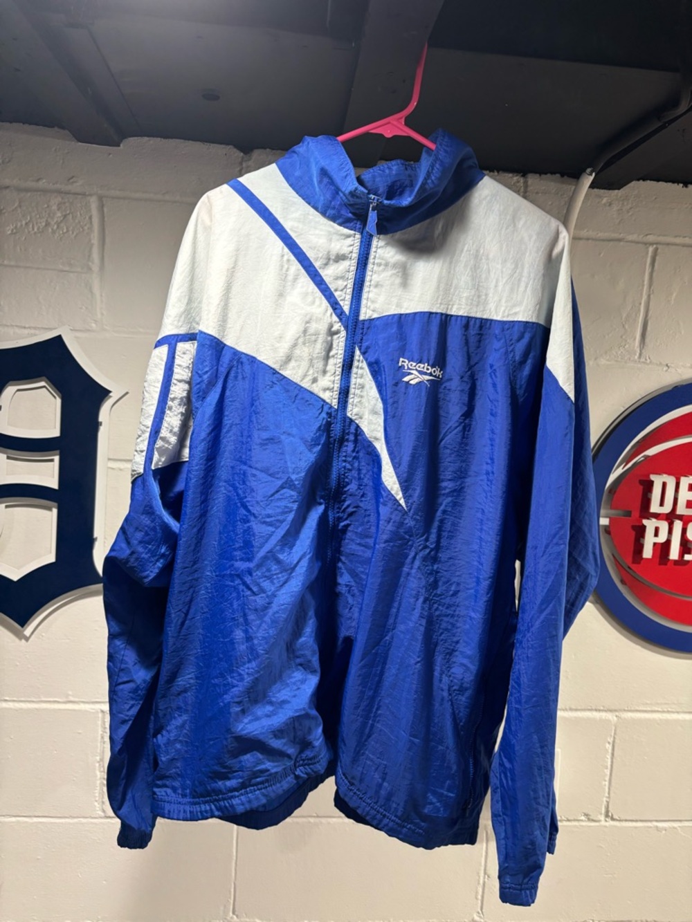 Reebok Men's Royal Blue & White Windbreaker Jacket